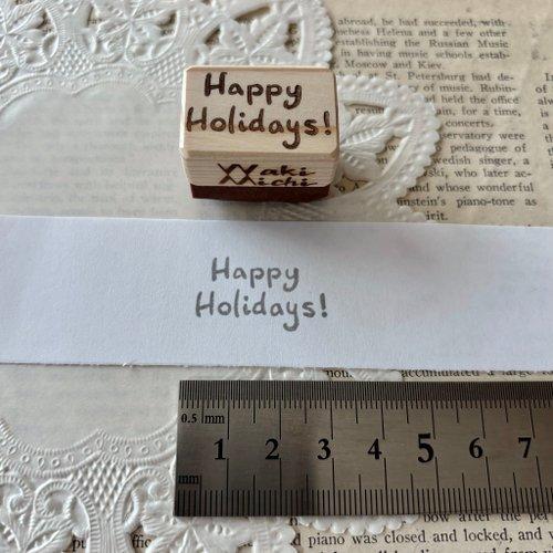 Happy Holidays文字はんこ(※受注製作)1枚目の画像