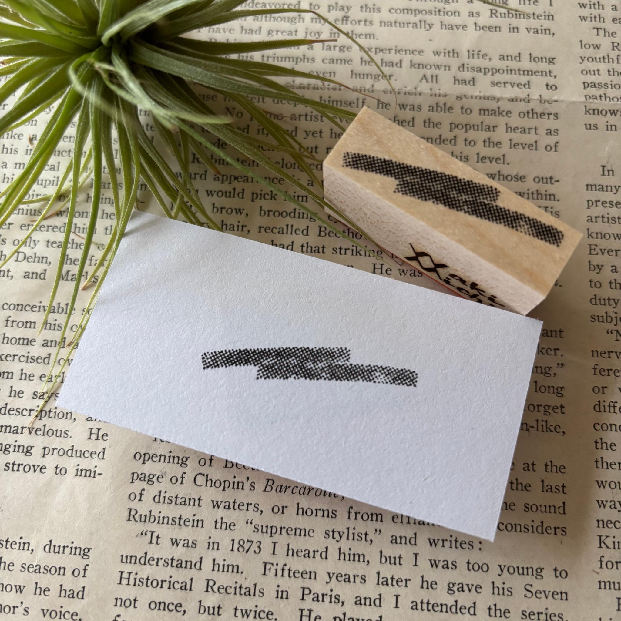 【ラバースタンプ】ストローク小はんこ