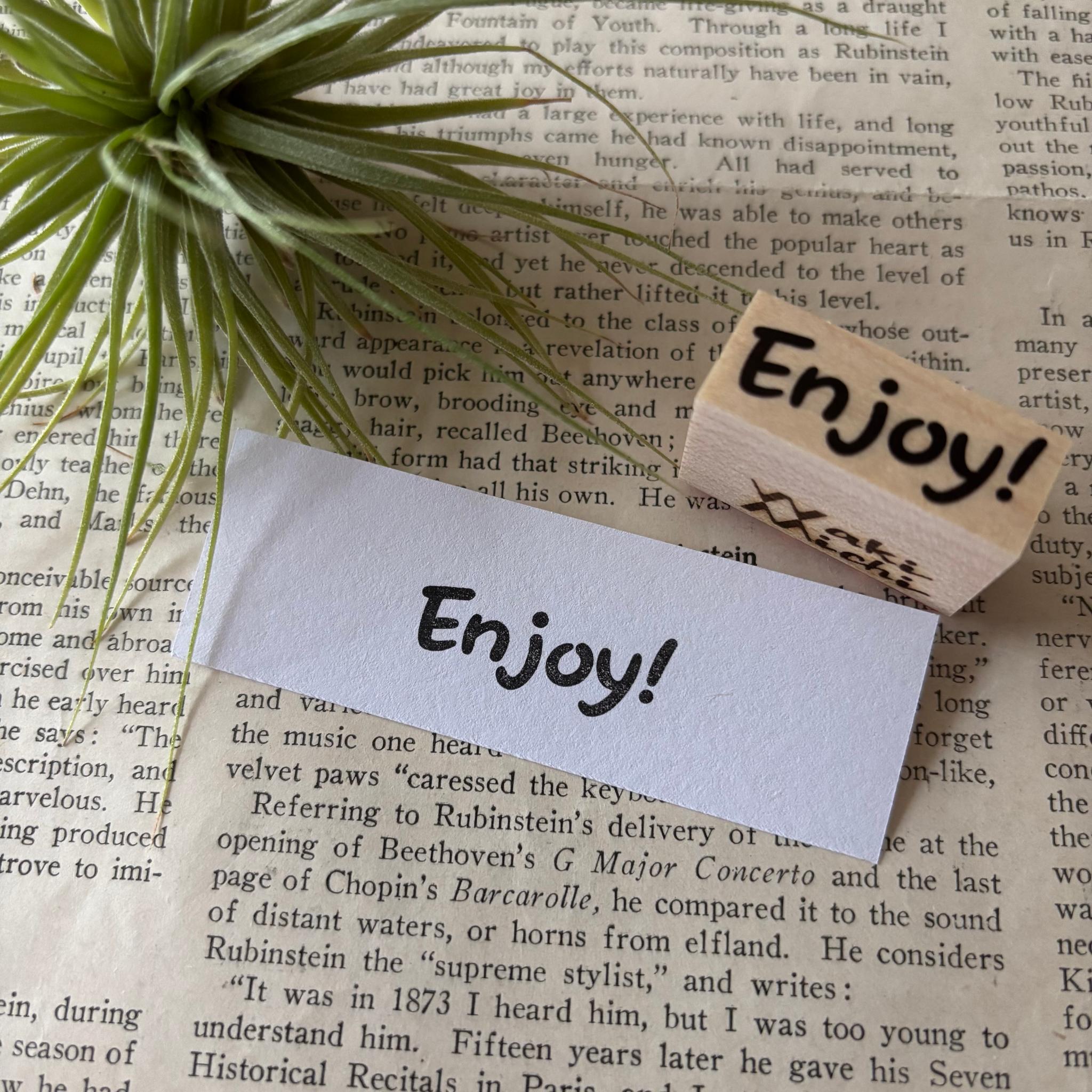 【ラバースタンプ】Enjoy!はんこ