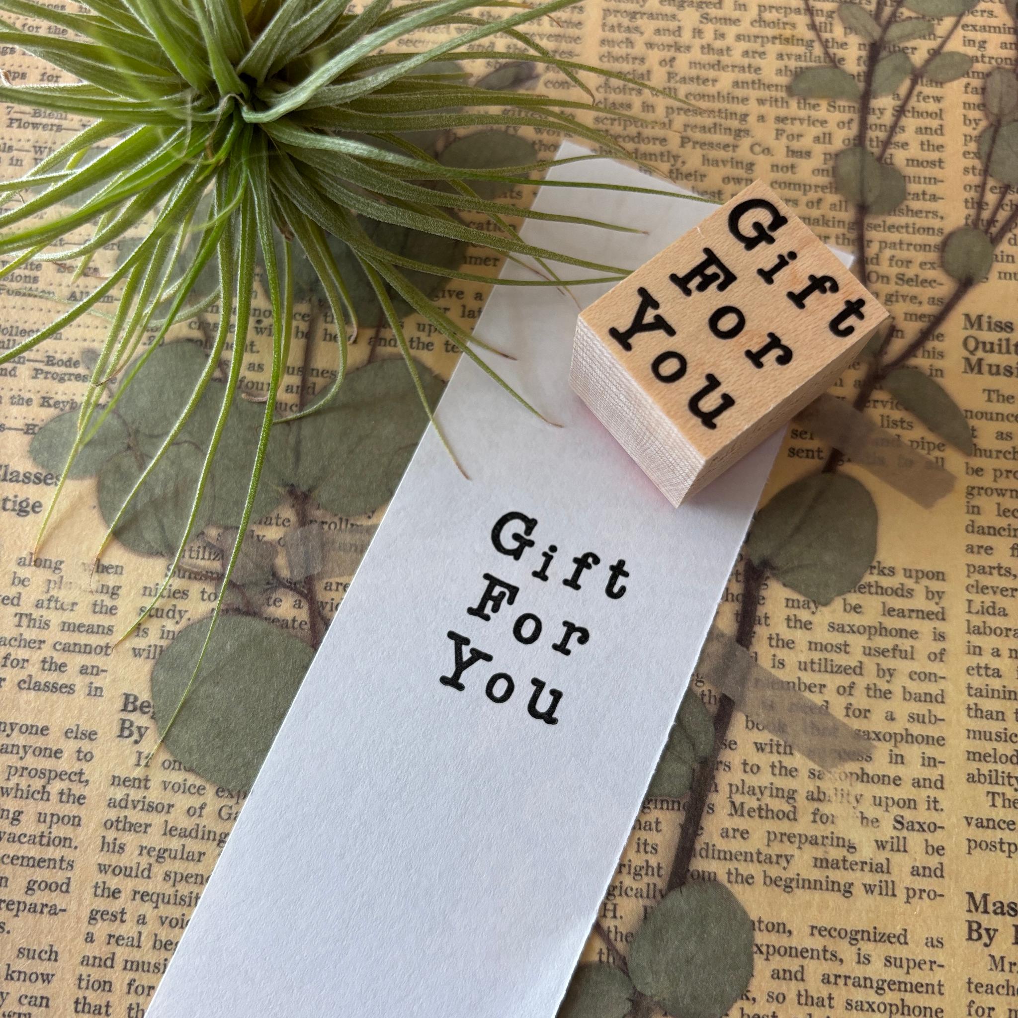 【ラバースタンプ】Gift For Youはんこ