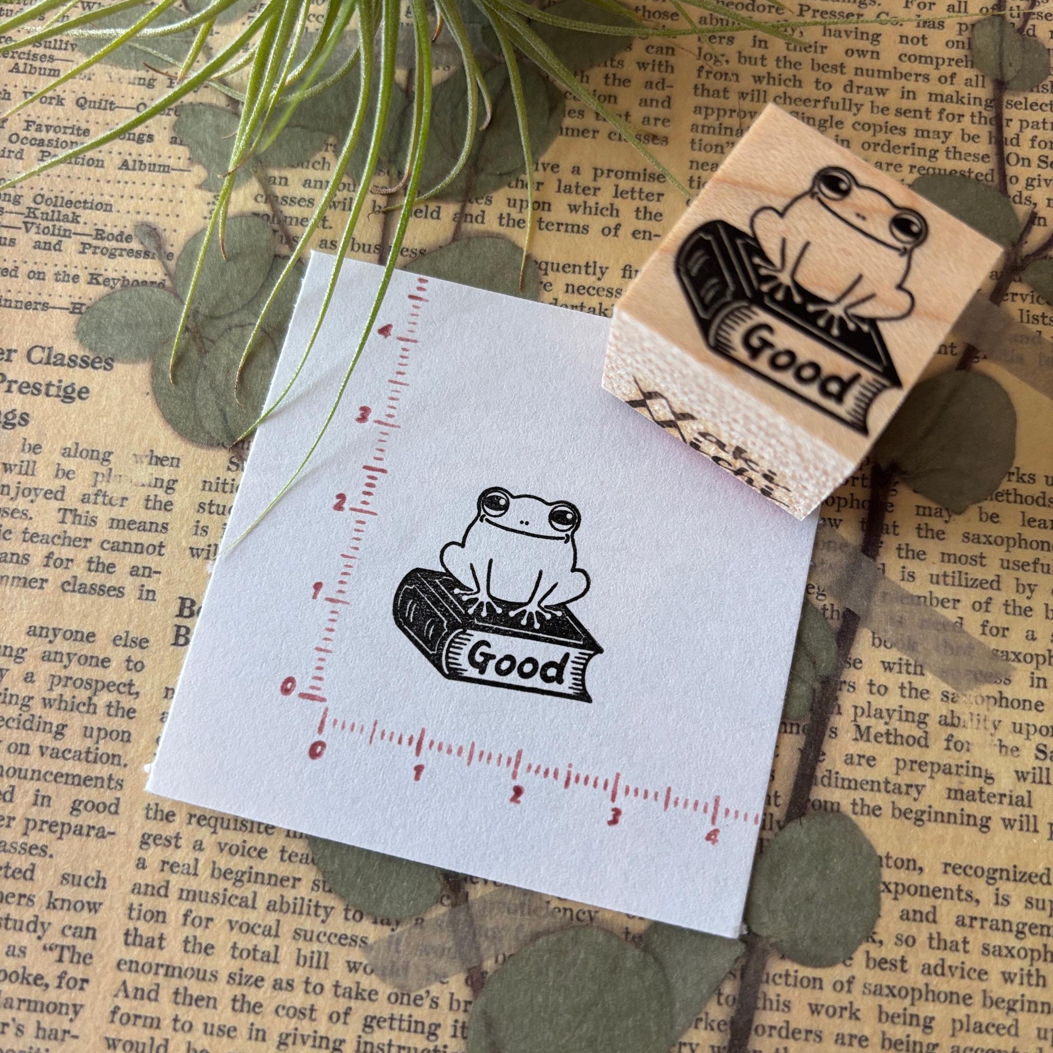 【ラバースタンプ】カエルgoodはんこ