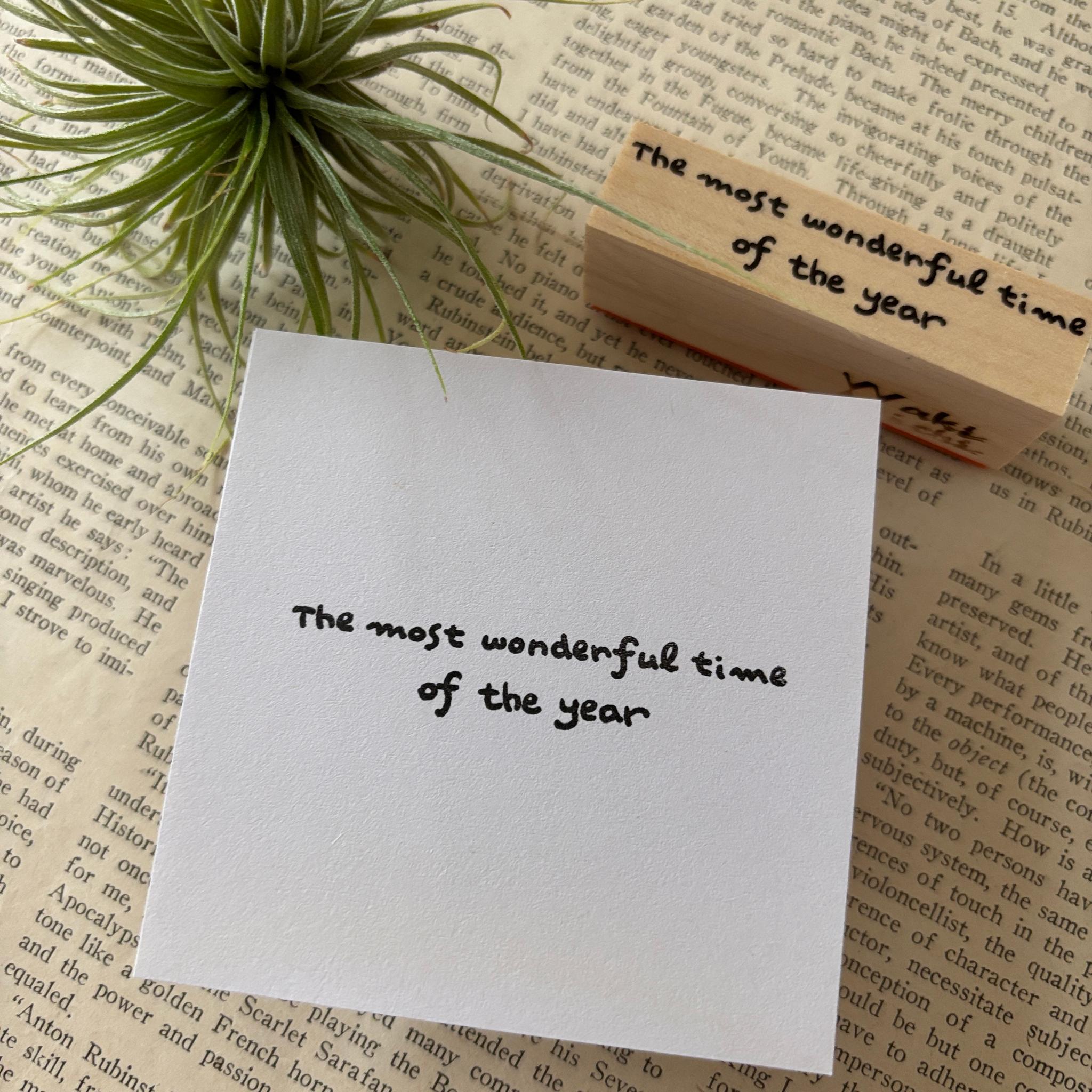 【ラバースタンプ】一年で1番特別な日の英文はんこ