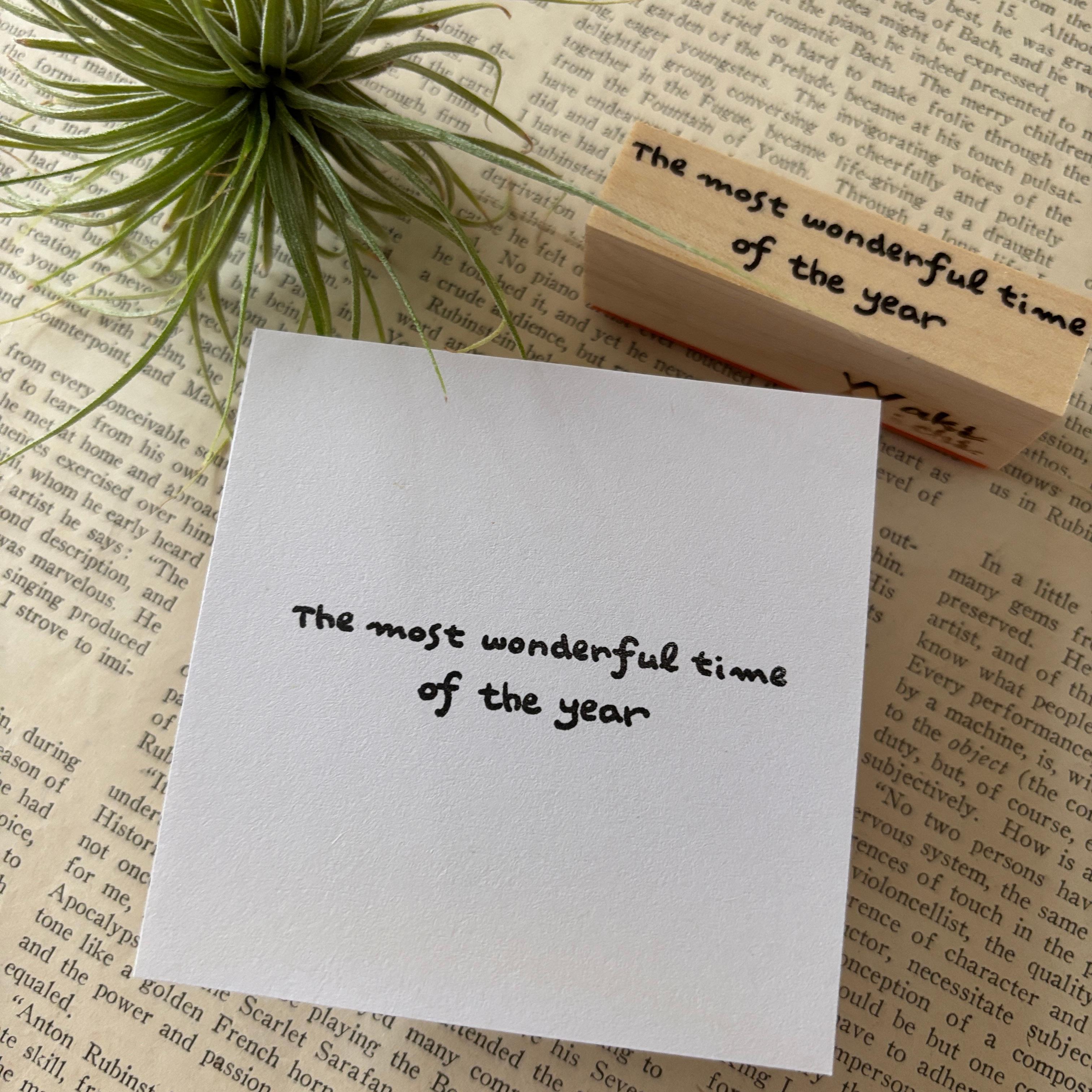 【ラバースタンプ】一年で1番特別な日の英文はんこ1枚目の画像